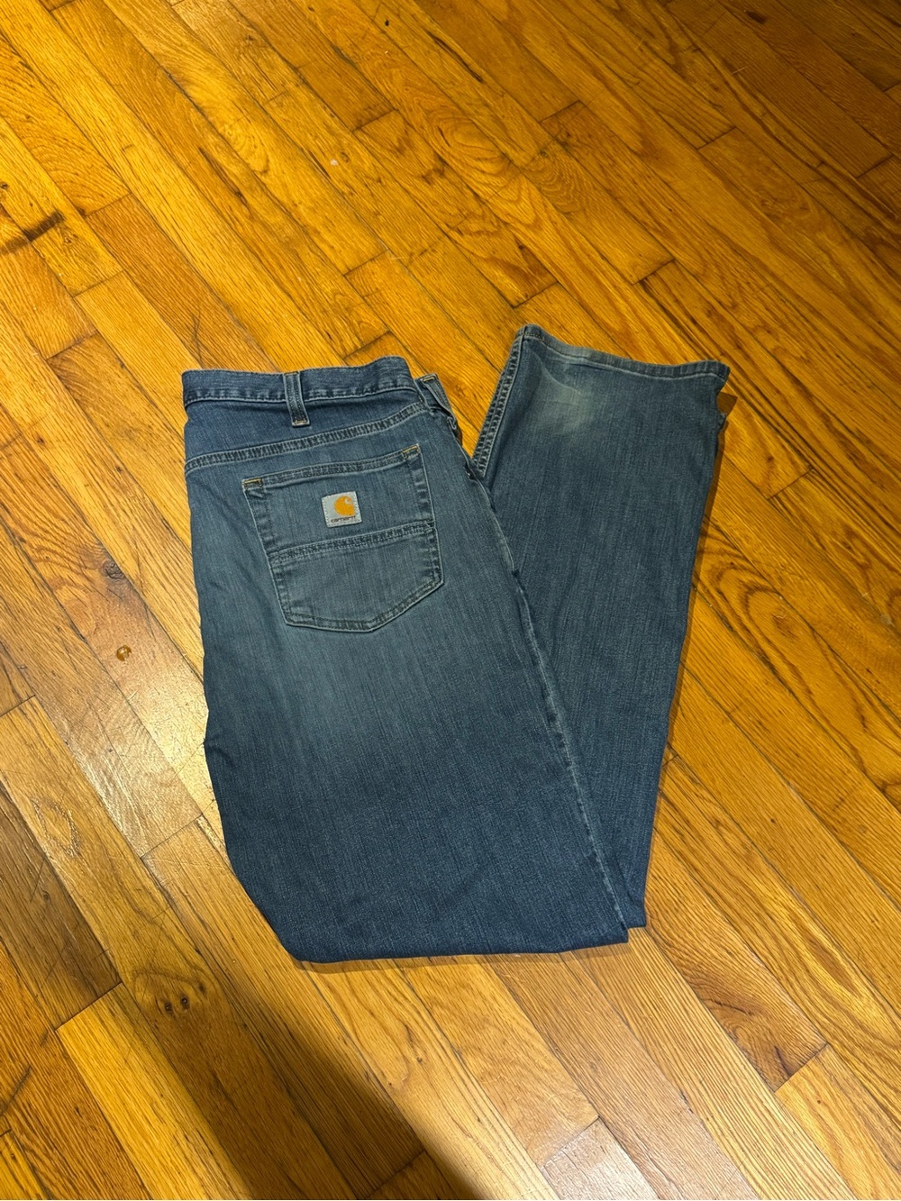 Carhartt Men's Relaxed Fit Blue Denim Jeans (36x32)